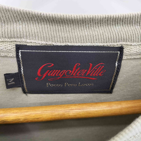 ギャングスタビル GANGSTERVILLE SHAMROCK LADY -L/S T-SHIRTS 背面プリント 長袖カットソー メンズ JPN:M